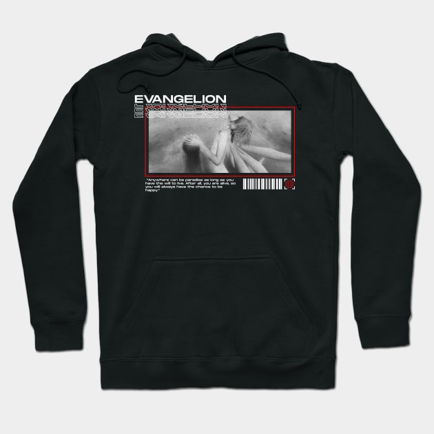 Evangelion Hoodie by Sayan Graphic